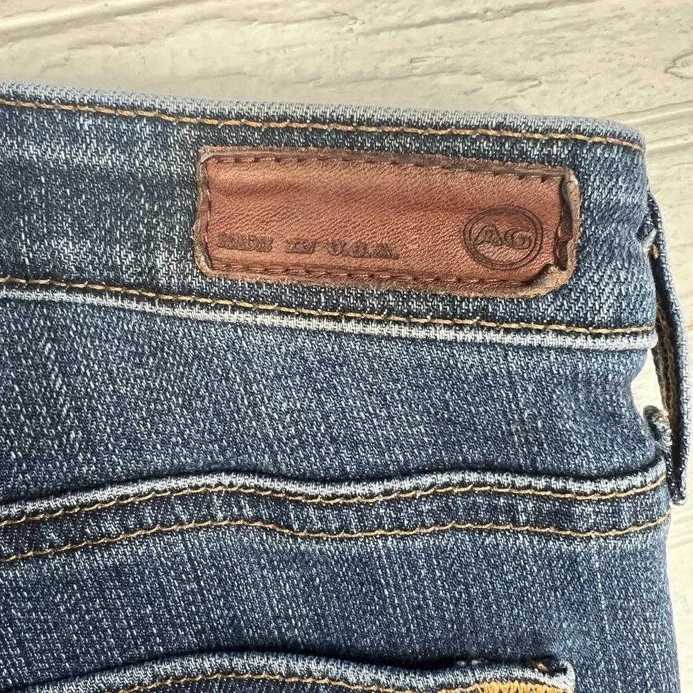 ⭐️AG Adriano Goldschmied The Stevie Slim Straight Jeans Distressed 29R - Picture 9 of 12